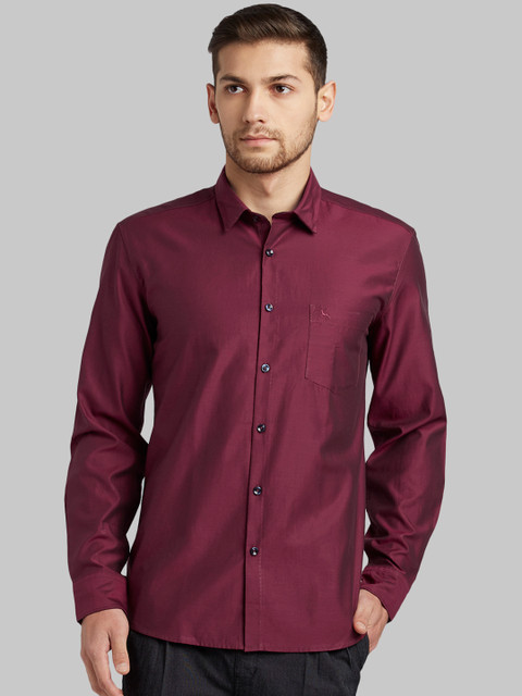 

Parx Men Red Slim Fit Solid Casual Shirt