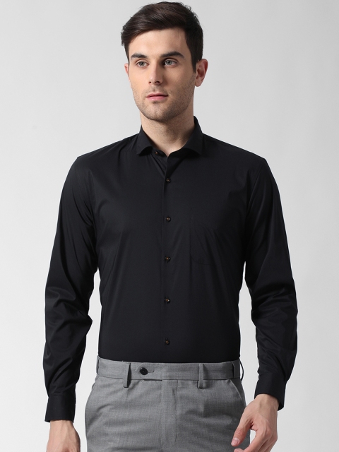 

Peter England Men Black Slim Fit Solid Formal Shirt