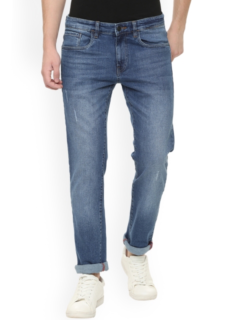 

Solly Jeans Co. Men Blue Slim Fit Mid-Rise Low Distress Stretchable Jeans