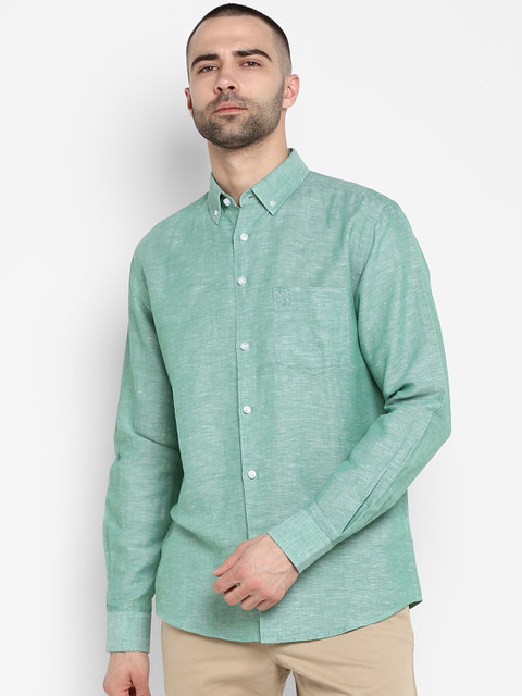 

Red Tape Men Sea Green Classic Regular Fit Solid Casual Shirt