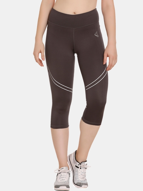 

Zelocity by Zivame Women Brown Solid Tight Fit Capris