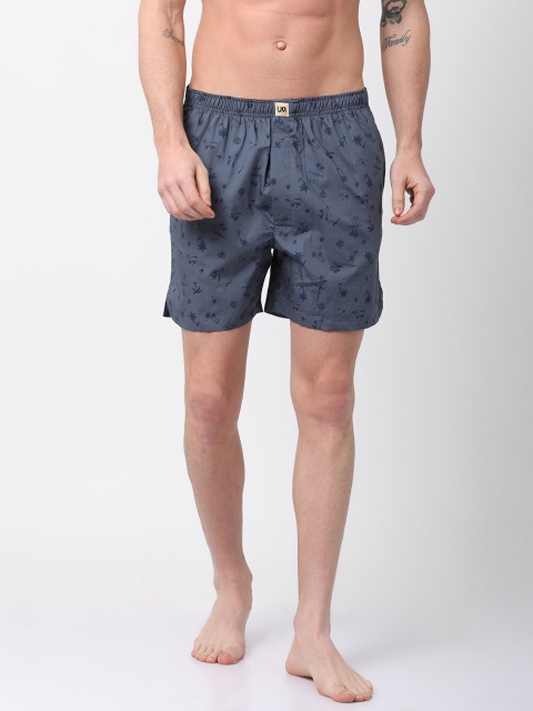 

Urban Dog Men Assorted Printed Boxer UDBX131, Grey
