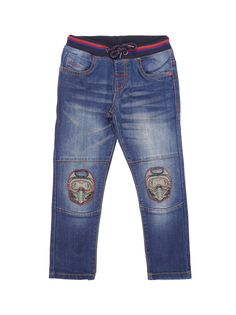 

Pantaloons Junior Boys Blue Tapered Fit Mid-Rise Clean Look Stretchable Jeans