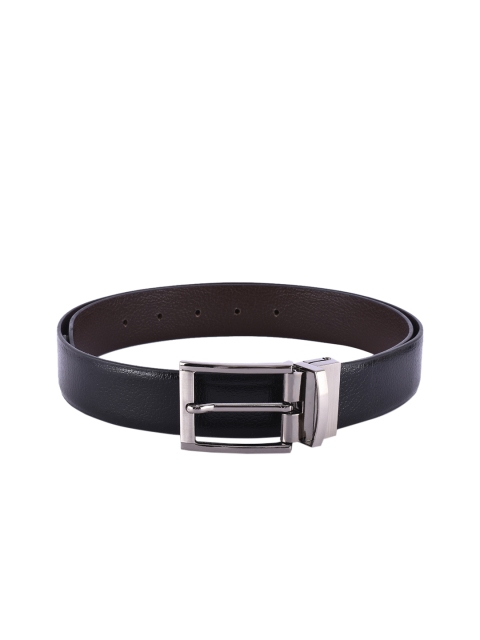 

BuckleUp Men Black & Brown Reversible Leather Belt