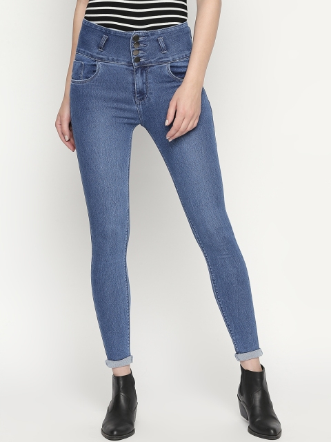 

fungus Women Blue Slim Fit High-Rise Clean Look Stretchable Jeans