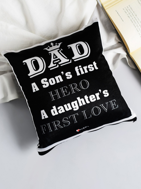 

Archies White & Black Printed Square Cushion