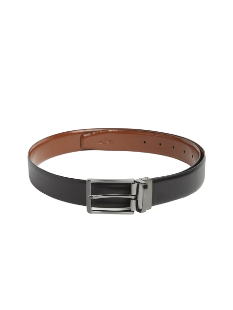 

Park Avenue Men Black Solid Leather Belt