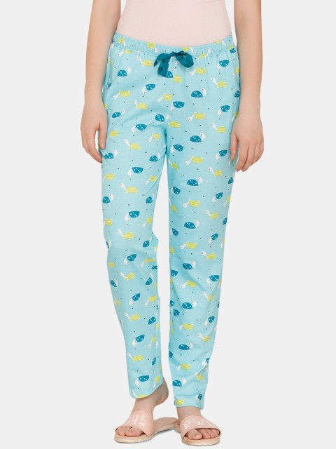 

Zivame Women Green Printed Pyjamas ZI6803FASHAGREN