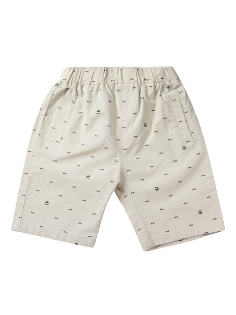 

One Friday Boys Beige Printed Regular Fit Regular Shorts