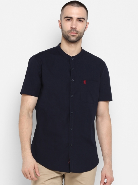 

Red Tape Men Navy Blue Classic Regular Fit Solid Casual Shirt