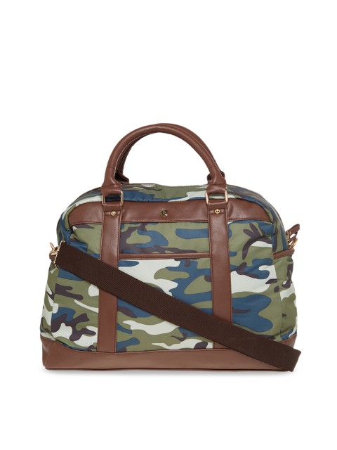 

HORRA Women Multicoloured Camouflage Printed Medium Duffle Bag, Multi