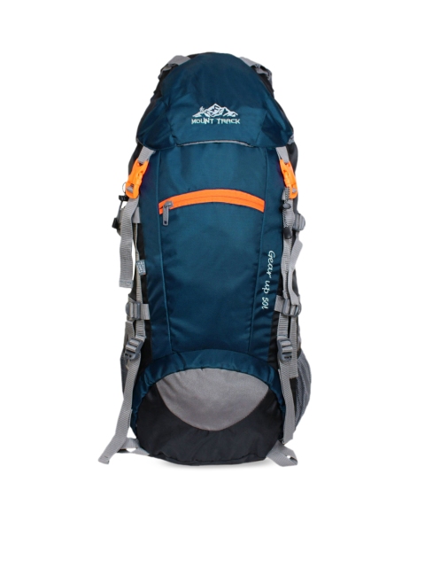 

MOUNT TRACK Unisex Teal Green Solid Rucksack with Rain Cover