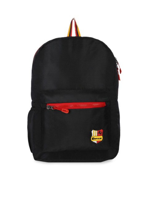 

Impulse Unisex Black Solid Backpack