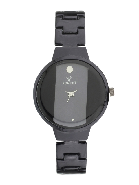

Hobforestessentials Women Black & Grey Analogue Watch