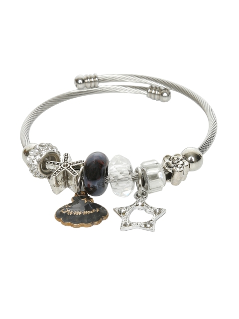 

Moon Dust Brass Sterling Silver-Plated Charm Bracelet