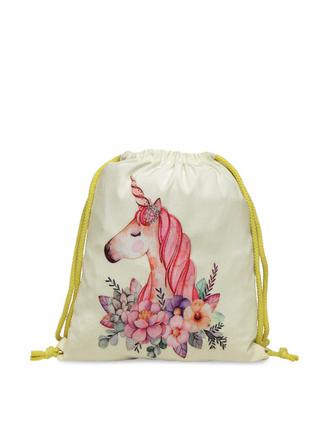 

The House of Tara Women White Graphic Backpack
