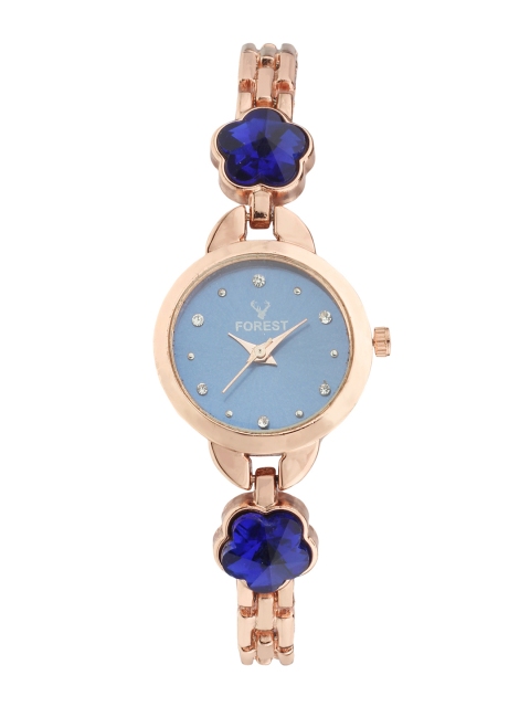 

Hobforestessentials Women Navy Blue Analogue Watch