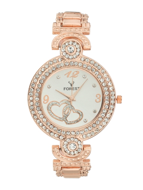 

Hobforestessentials Women Silver-Toned Analogue Watch FR-225-RG