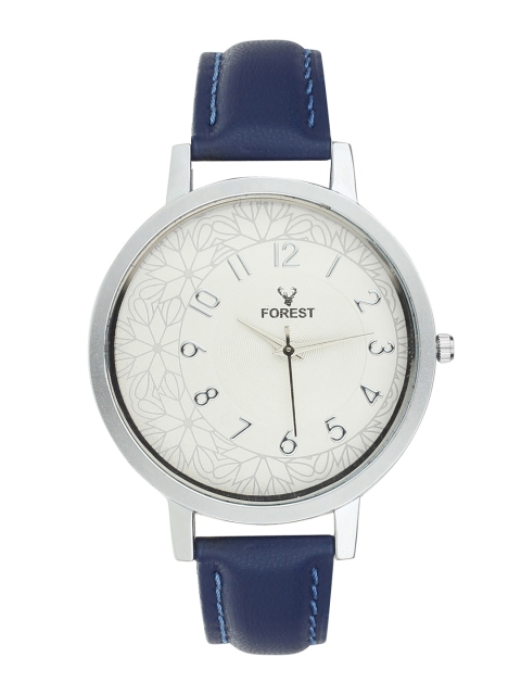 

Hobforestessentials Men Silver-Toned Analogue Watch FR-229-BL