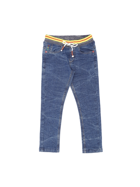 

Pantaloons Junior Boys Blue Slim Fit Mid-Rise Clean Look Jeans