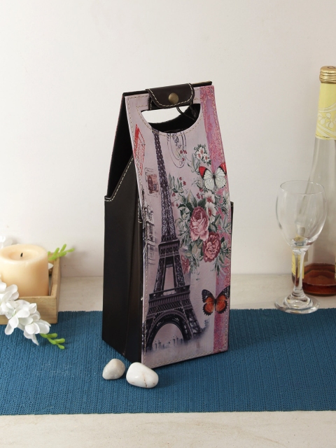 

House Of Accessories Multicoloured Printed Canvas Magazine Organiser, Multi