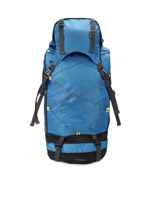 

Teakwood Leathers Unisex Blue & Black Colourblocked Rucksack