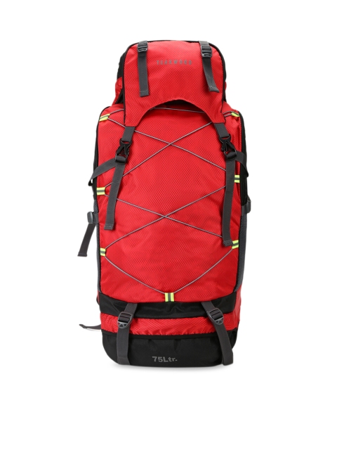 

Teakwood Leathers Unisex Red & Black Colourblocked Rucksack