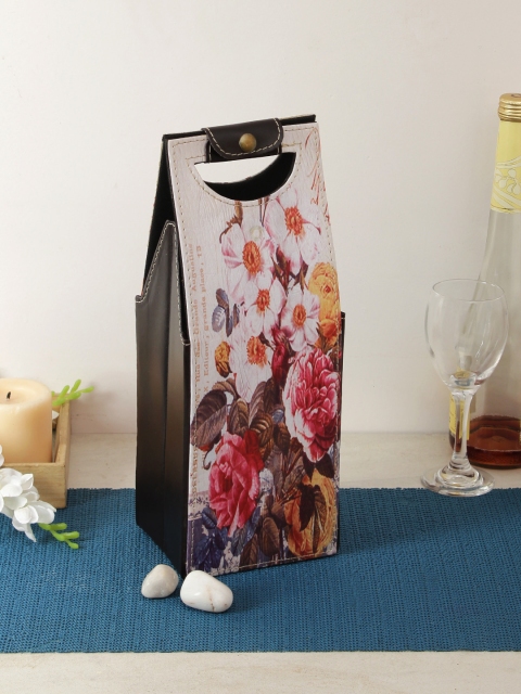 

House Of Accessories Multicoloured Printed Canvas Magazine Organiser, Multi