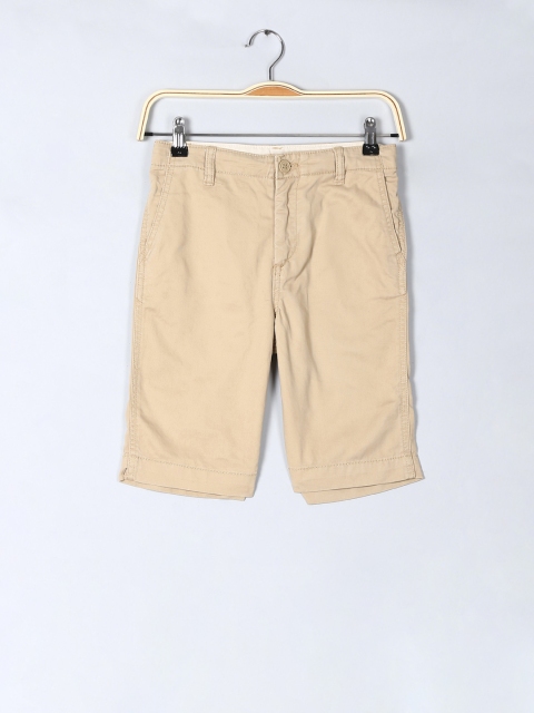 

GAP Boys Beige Everyday Shorts In Twill