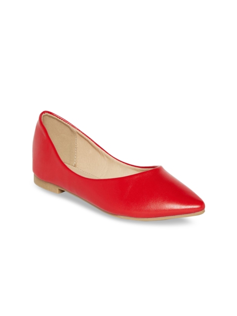 

GIORDANO Women Red Solid Ballerinas