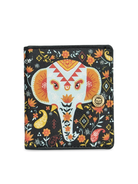 

Chumbak Women Black Printed Two Fold Wallet