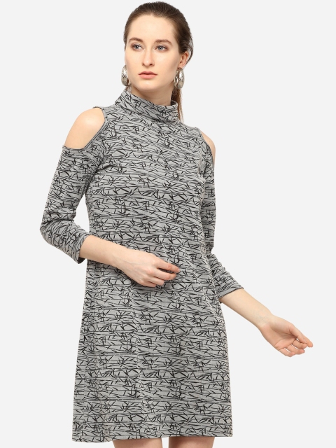 

Smarty Pants Women Black Printed Sheath Dress
