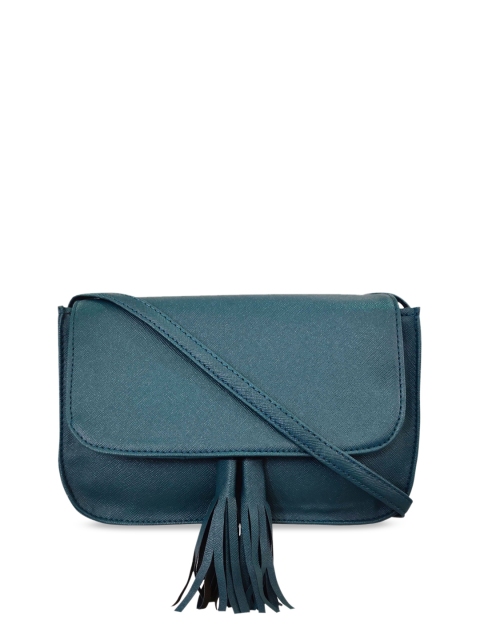 

Toteteca Women Teal Blue Solid Sling Bag