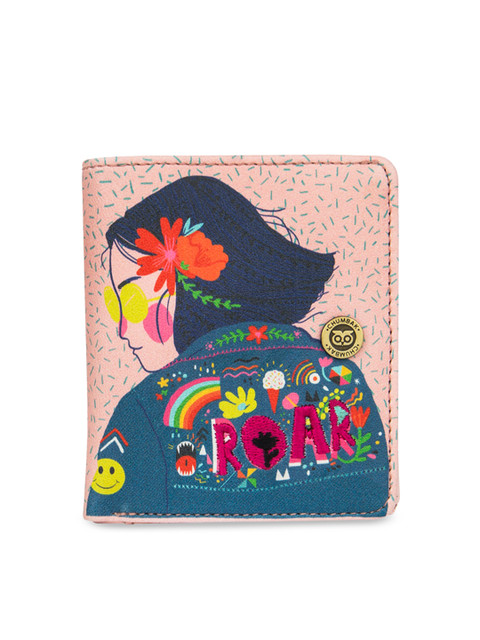 

Chumbak Women Pink Printed Two Fold Wallet