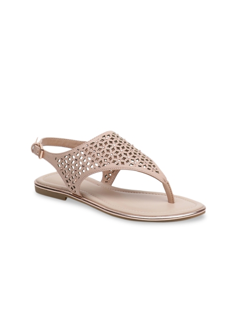 

ALDO Women Beige Solid Open Toe Flats