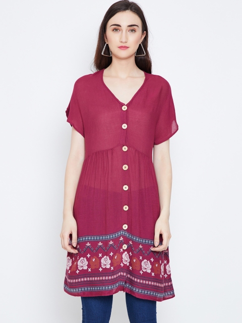 

Oxolloxo Purple Printed Tunic