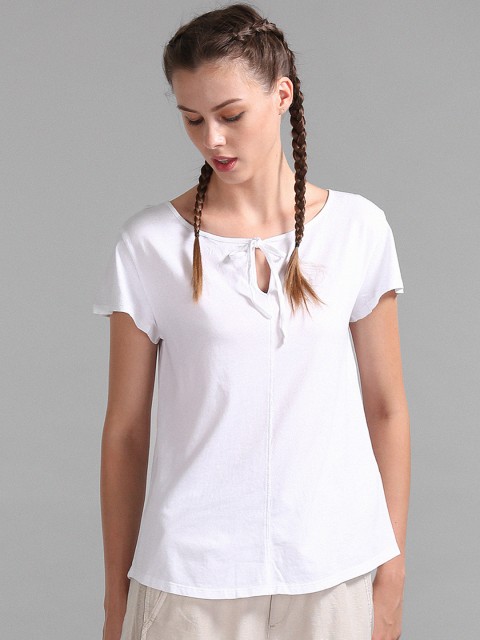 

GAP Women White Solid Top