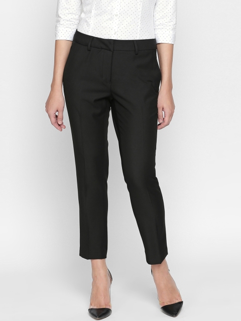 

Annabelle by Pantaloons Women Black Regular Fit Solid Formal Trousers
