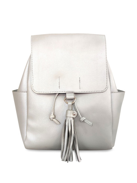 

Toteteca Women Silver Solid Backpack
