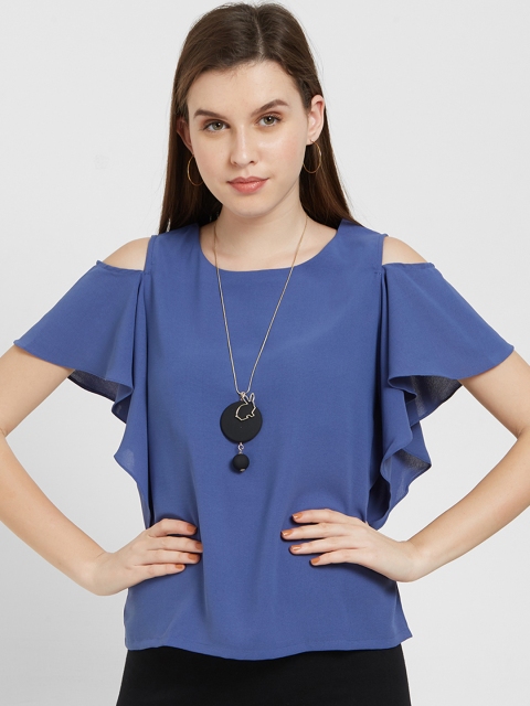 

Soie Women Blue Solid Top