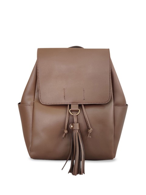 

Toteteca Women Beige Solid Backpack