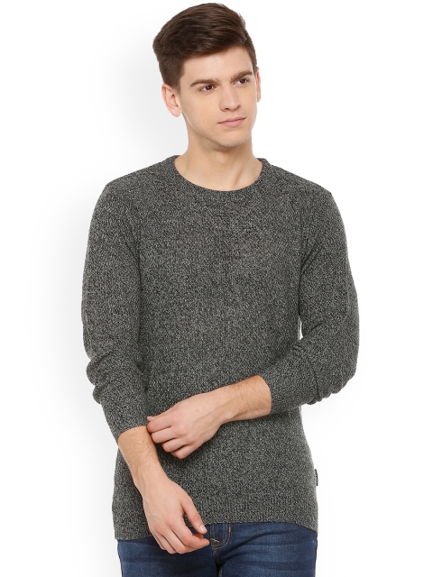

Van Heusen Men Grey Self Design Sweater