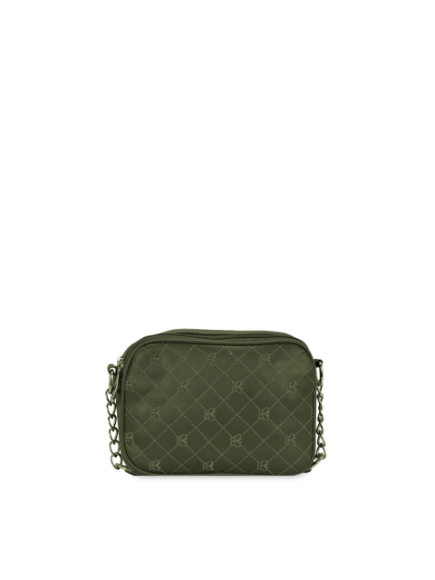 

KLEIO Green Embroidered Sling Bag
