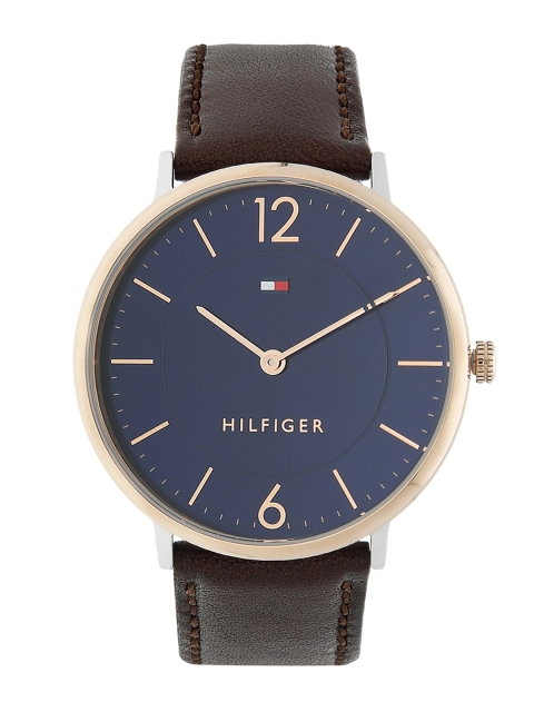 

Tommy Hilfiger Men Blue Leather Analogue Watch TH1710354