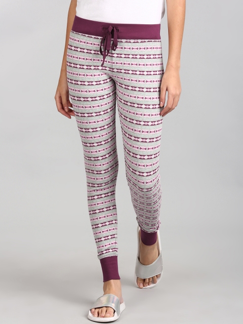 

GAP Women Pink & Blue Soft Cotton Print Leggings