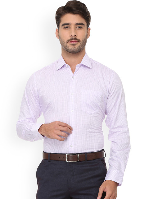 

Van Heusen Men Purple Regular Fit Checked Formal Shirt