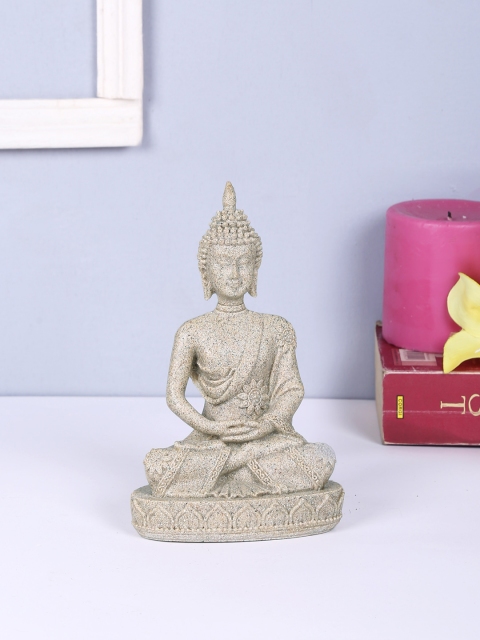 

TAYHAA Grey Stone Dust Lord Buddha Showpiece
