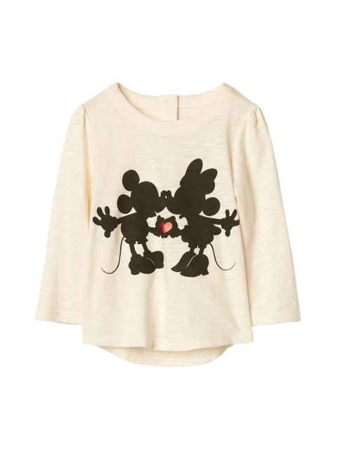 

GAP Boys White Baby Disney Mickey Mouse And Minnie Mouse Slub Top