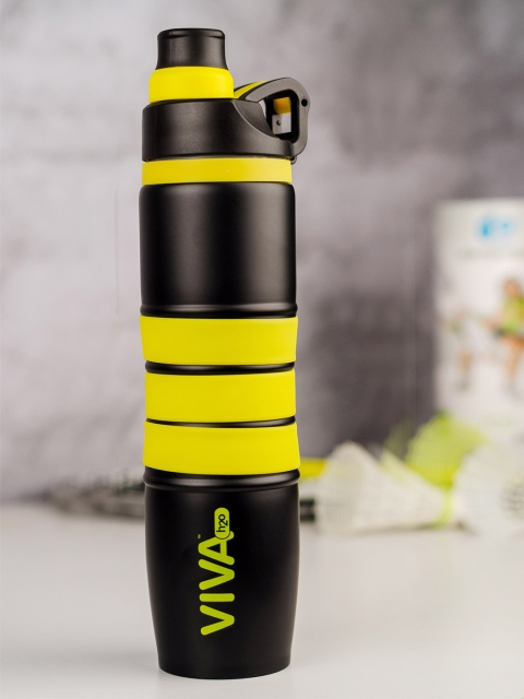 

VIVA h2o Yellow & Black Solid Stainless Steel Water Bottle