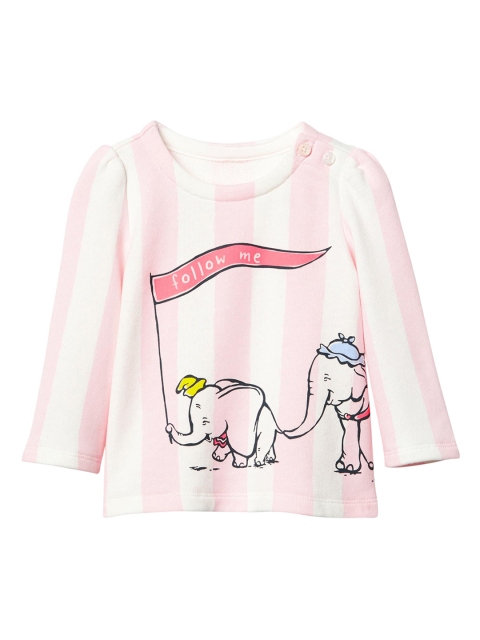 

GAP Boys Pink Baby Disney Dumbo Striped Sweatshirt